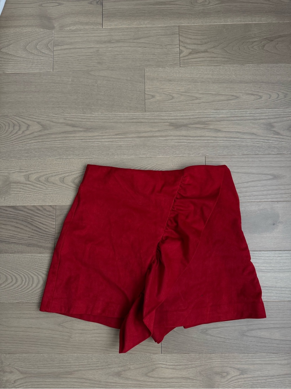 Zara Red Ruffle Skort